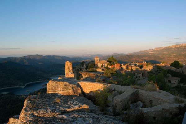 Vistes del Poble de Siurana des del Castell.